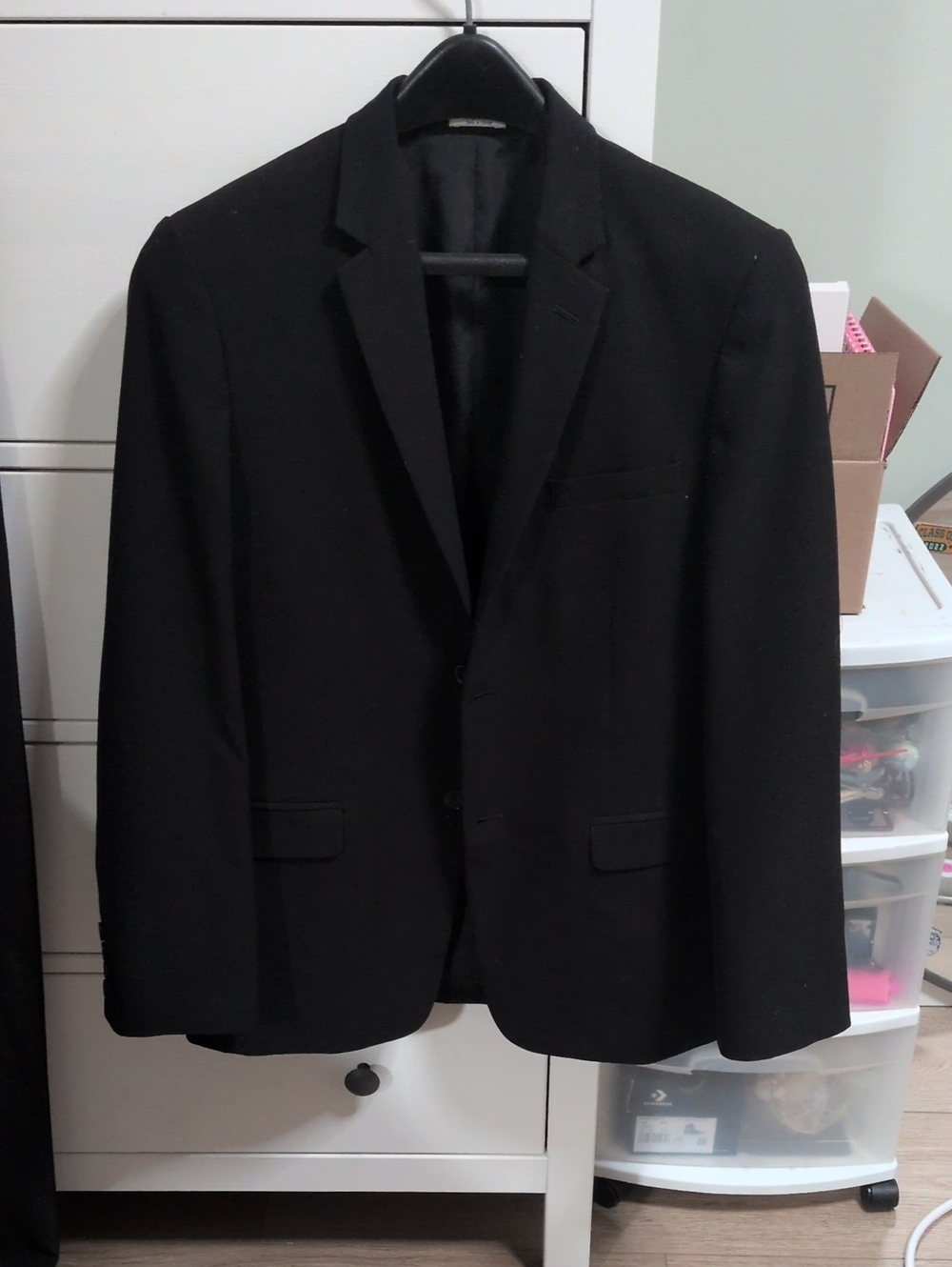 Boy's Black Calvin Klein Suit
